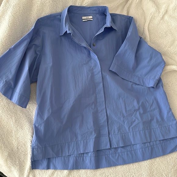 CO Essentials Blue Button-Up Shirt - Size L - Picture 1 of 9